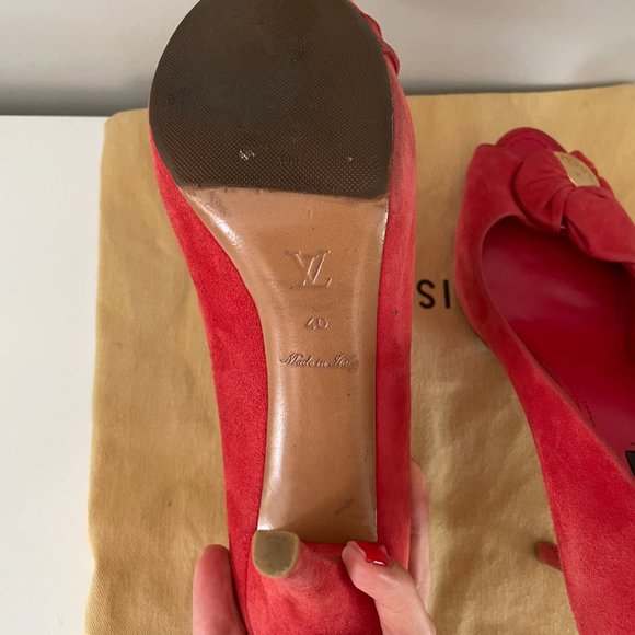 Louis Vuitton open toe pumps size 9 (40) - Picture 5 of 9
